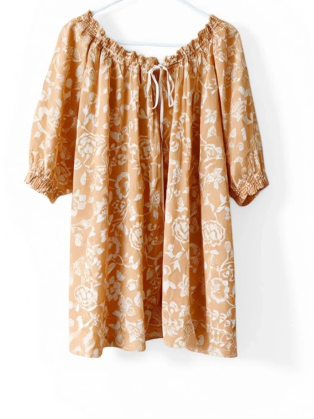 Free People Nora Nightie Floral Embroidered Mini Dress Small NWT - Picture 8 of 11